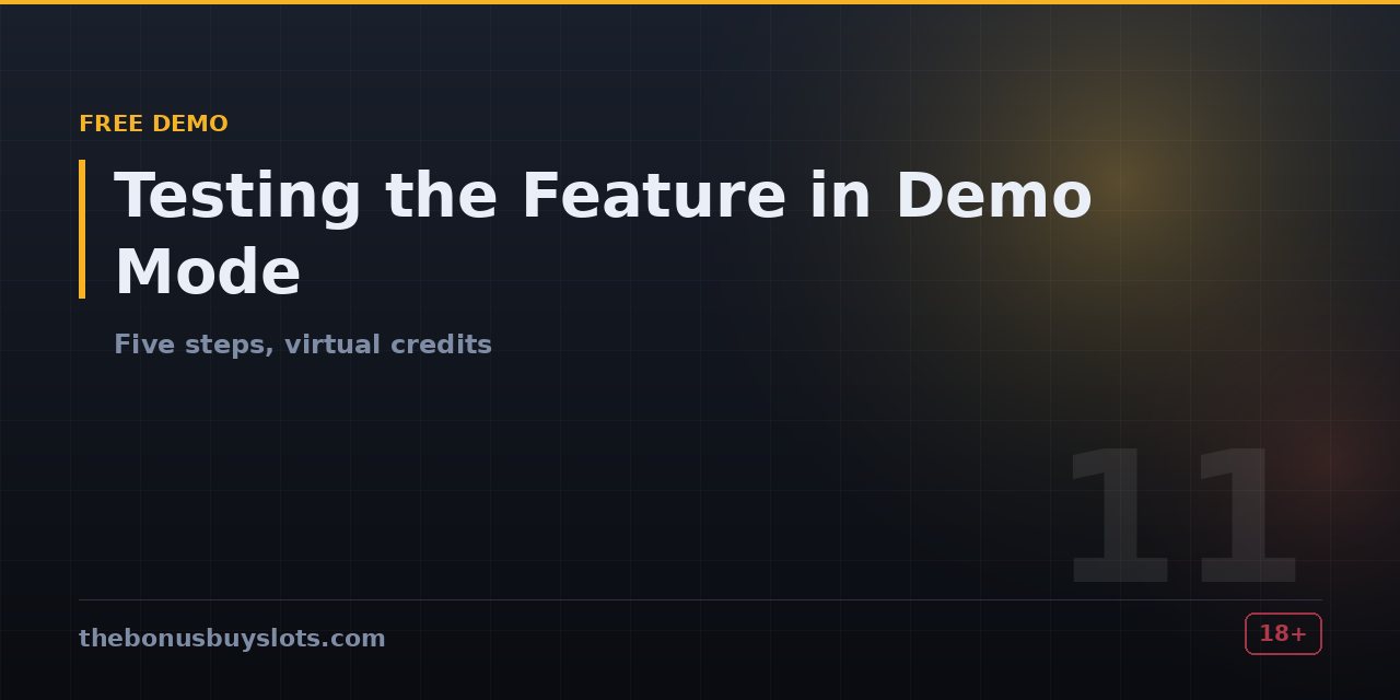 Bonus buy tested in demo mode using virtual credits